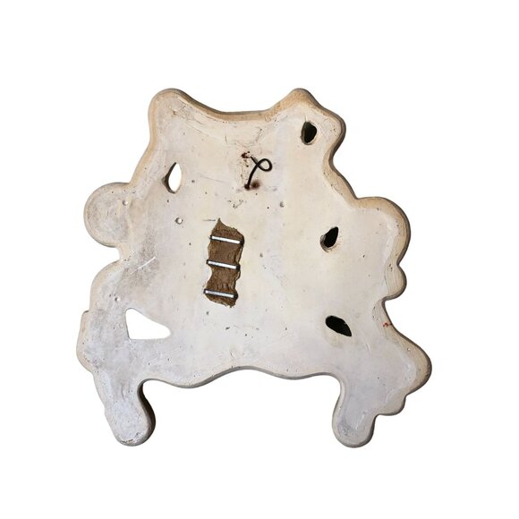 Vintage Chalkware Octopus Squid Wallhanging 1971 Miller Studio Green Gold Decor - Picture 12 of 12